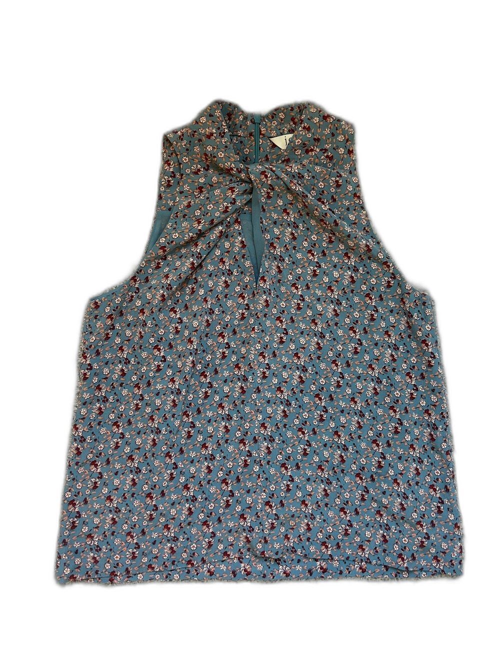 Joie Maraloma 100% Silk Floral Blouse Size M Twist Front Romantic Boho
